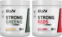 BARE TEHTÄVYYS BPN vahva vihreät (Pineapple Coconut) & punainen (Strawberry) Superfood Bundle