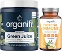 Organify Green Juice Superfood Powder (30 portioner) och kritisk immun (30 kapslar) - Vitamin C, Viktkontroll, Detox Cleanse, Stress Relief och Immunity Support - Gluten Free, Vegan, Whole Food
