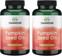 Swanson Pumpkin Seed Oil - High Bioavailable EFAs - (100 Softgel Capsules, 1000mg Varje) 2 Pack