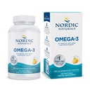 Nordic Naturals Omega-3, Lemon Flavor - 120 Soft Gels - 690 mg Omega-3 - Fish Oil - EPA & DHA - Immuunituki, aivojen ja sydämen terveys, optimaalinen hyvinvointi - ei-GMO - 60 Servings