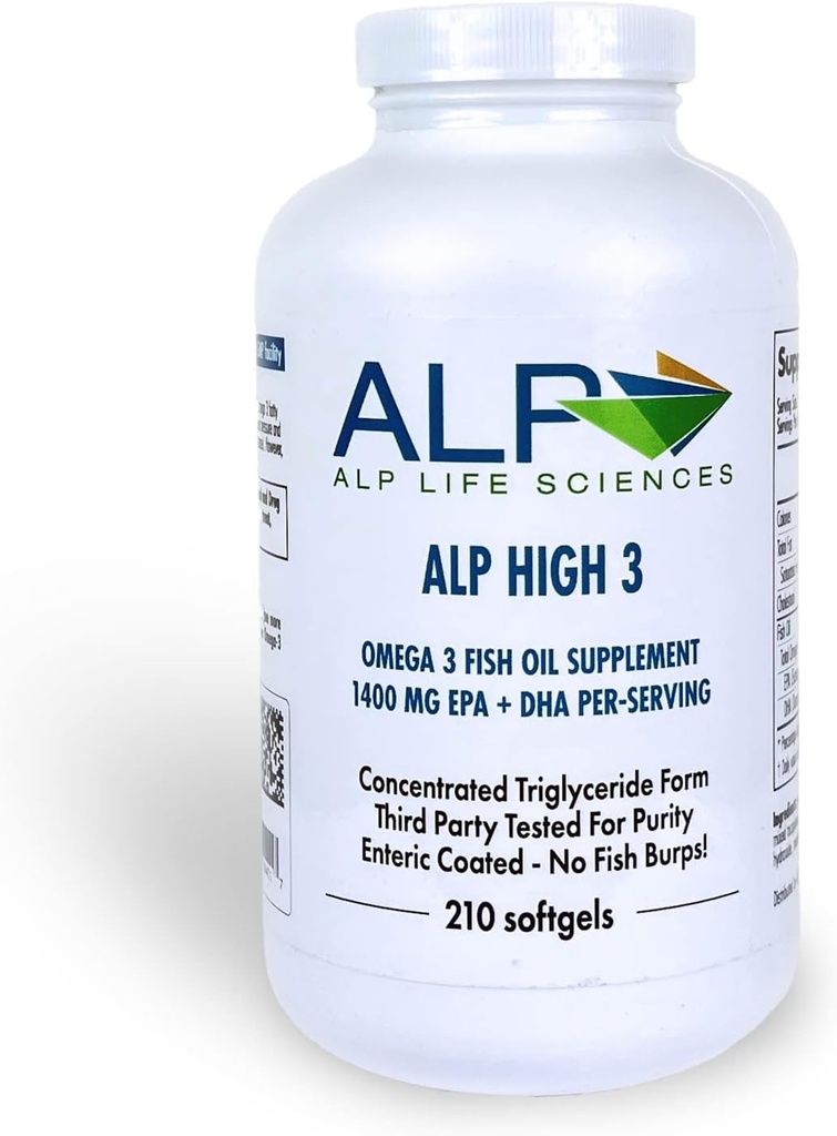 Omega 3 Fish Oil täydennysosa - 210-Count