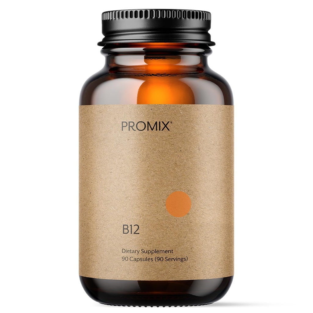 Promix Nutrition B12 täydennysosa - 1000 mcg metyylikobalamiinina - Gut friendly - 90