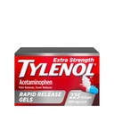 Tylenol Extra Strength Acetaminophen Rapid Release Gels, Pain Reliever och Fever Reducer Medicine, Gelcaps med Laser-Drilled Holes, 500 mg Acetaminophen, 225 Count