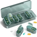 Pill Organizer 2 Kertaa päivässä, Am & Pm pilleri Järjestäjä 7 päivää, Meicine pilleri Organizer, Pill Box 7 päivä, Viikoittain pilleri Järjestäjä matka, Vitamiinit, Kalaöljyt, Lisäravinteet