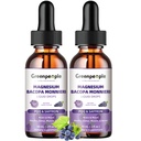 GREENPEOPLE Magnesium Glycinate Liquid Drops - 1000 mg 5-in-1 Korkea Imeytyminen Nestemäinen Magnesium nukkumiseen D3/K2/B6 ...
