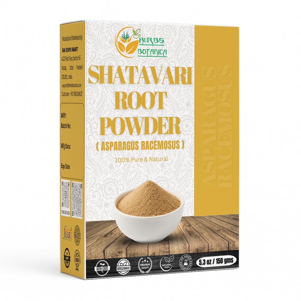 Yrtit Botanica Shatavari Powder Natural Parsa Racemosus for lmetys Shatavri Satawar Kalpa Kalp Intia Parantaa Imetystä ...