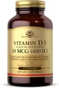Solgar D3-vitamiini (kolekalsiferoli) 10 MCG (400 IU), 250 Softgels - auttaa säilyttämään terveet luut ja hampaat - immuunijärjestelmän tuki - ei-GMO, Gluteeniton, Dairy Free - 250 tarjoilua