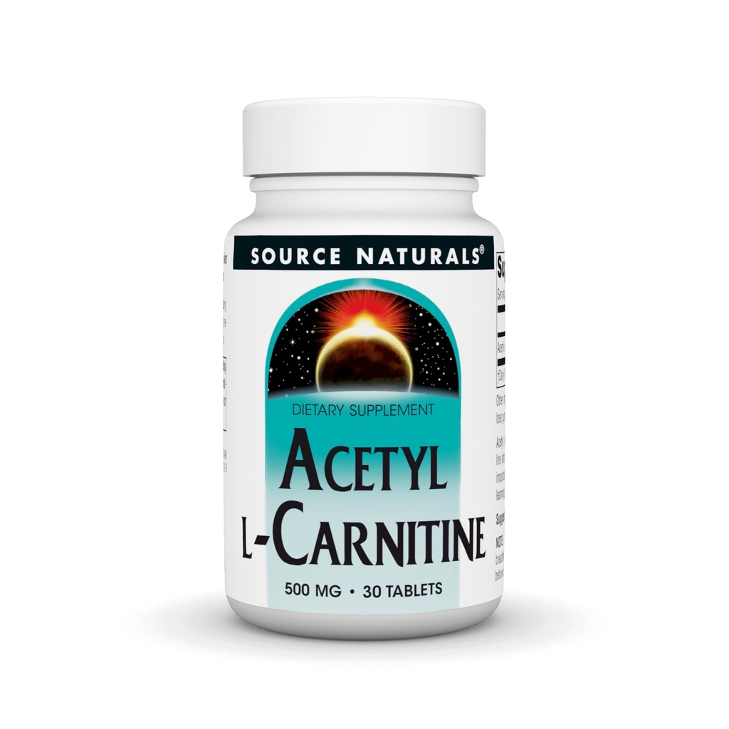 Källa Naturals Acetyl L-Carnitine, 500mg, 30 tabletter