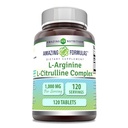 Amazing Formula L-arginiini/L-Citrulline Complex 1000 mg 120 Tabletit Supplement...