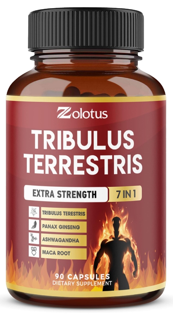 Tribulus Terrestris Kapselit Ashwagndha, Panax Ginseng, Saw Palmetto, Maca, Shilajit - 90 kapselia - 3 kuukautta Supply