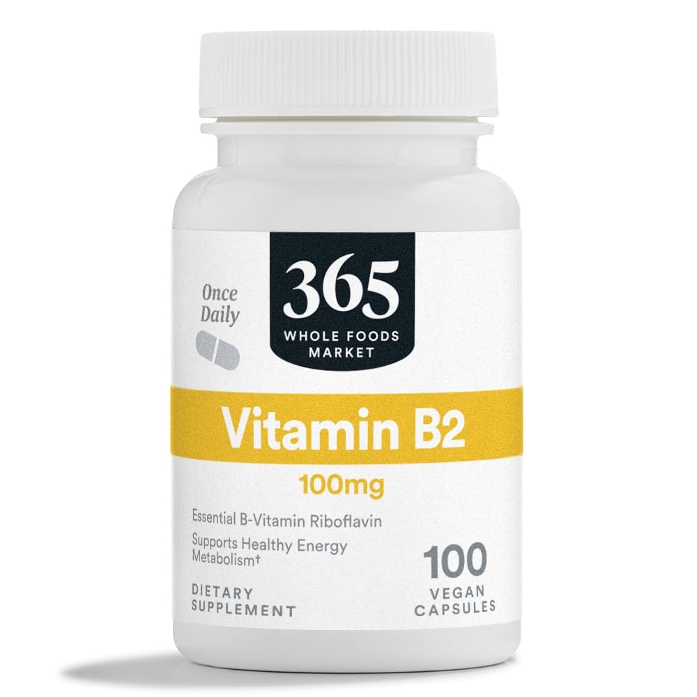 365 By Whole Foods Market, Vitamin B2, 100Mg, 100 vegetabiliska kapslar