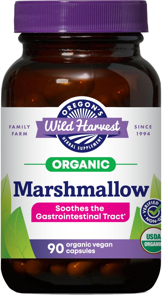 Oregon's Wild Harvest Marshmallow Organic Herbal Supplement, 90