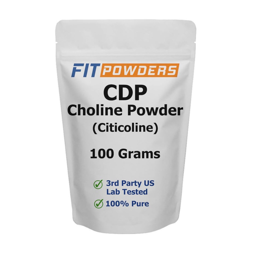Siticoline Powder, CDP Koliini Powder Pure Scoop, ei-GMO, Kognitiivinen täydentää muistia ja oppimista (100 grammaa)