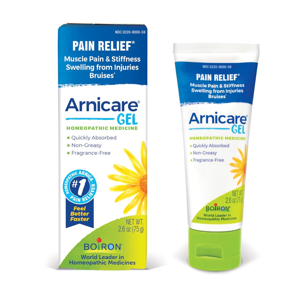 Boiron Arnicare Gel lievittää nivelkipua, lihaskipua, lihasten arkuutta, ja turvotusta mustelmia tai vammoja - Ei rasvainen ja tuoksu-vapaa - 2.6 oz