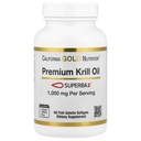 California Gold Nutrition Premium Krill Oil with Superba2 Biosable Omega-3s from Antarktis Krill - Heart & Brain Health Support - Gluteeniton, ei-GMO - 1000 mg - 60 Kala Liivate Softgels