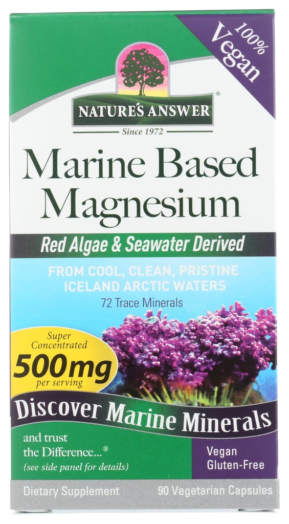 Nature's response Marine Based Magnesium, Super Inclusite 500mg ...