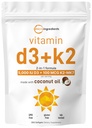 Micro Ingredients D3-vitamiini 5 000 IU + K2 MK-7 100 mikrog, 300 Softgels 