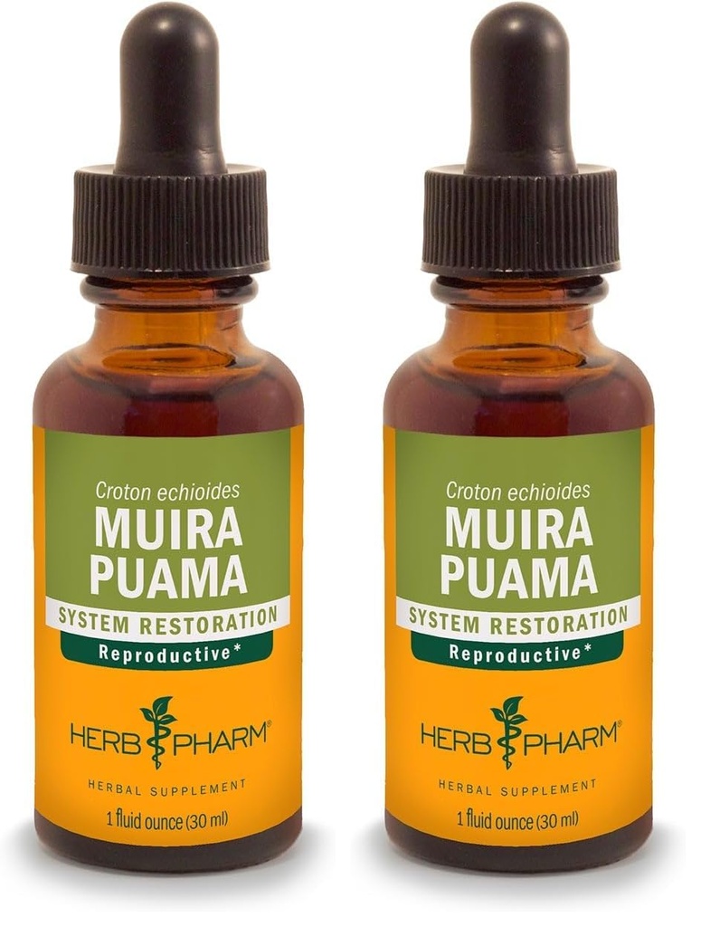 Herb Pharm Muira Puama Extract lisääntymisjärjestelmän tukea - 1 Ounce (Pakki 2)