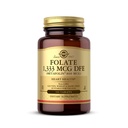 Solgar Folate 1333 MCG DFE Metafolin® 800 mikrog Tabletit, alkuperäinen, 8
