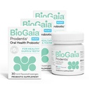BioGaia Prodentis 3-Pack | Dental Probiotic Lozenges | Främja hälsosamma tandkött & tänder | Försvara mot tandproblem | Svara oral mikrobiom | Förbättra oral hälsa | Mint smak | 90 dagars leverans