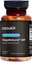 MegaNatural BP, Grape Seed Extract lisäravinteet kestävästi vapauttava Kalifornia Grape Seed Extract kasviperäisten lisäravinteet optimoitu Imeytyminen & Tukee energiaa, 150 mg, 120 tablettia