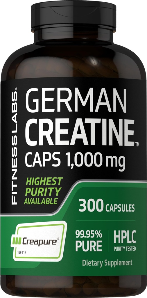 Fitness Labs Saksa Creatine Monohydraatti ... 1000 mg... 300 kapselia...
