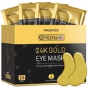 24k Gold Under Eye Patches (25 Par), ögonmask, Collagen Skin Care Products, Eye Patches för Puffy Eyes, ögonmasker för mörka cirklar och puffiness
