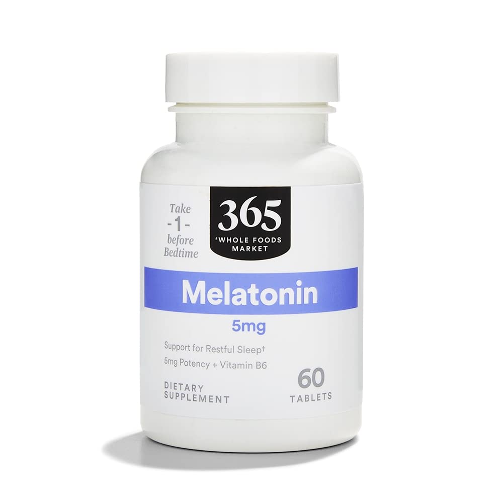 365 by Whole Foods Market, Melatoniini 5mg, 60 Count