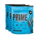 PRIME HYDRATION+ Sticks Blue Raspberry ... Hydraation Powder Single serve Sticks ... Electrolyte Powder On The Go... 250 mg BCAAs, B-vitamiinit, antioksidantit ...