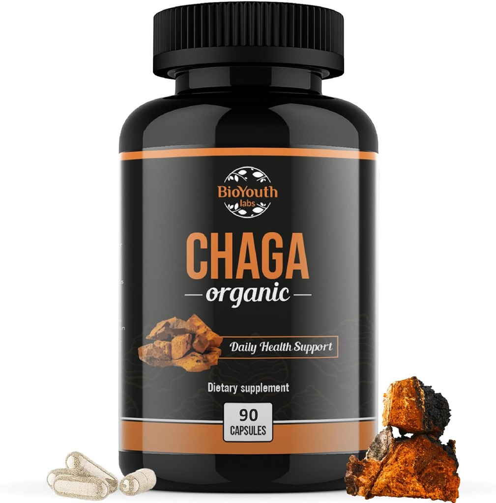 Chaga-kapselit Organic Supplement 
