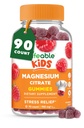 Livliga Magnesium Gummies för barn | 900mg Magnesium Citrate | Great Tasting Kids Magnesium Supplement | Gluten Free Muscle Support och Stress Relief Chewable | 90 Gummies