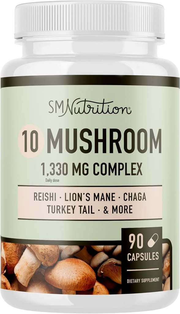 10 Mushroom Complex Supplement 