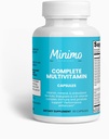 Täydellinen monivitamiini + immuniteetti Boost, 60 kapselia, 3rd Party Testattu, Päivittäinen täydennys miehille, naisille, aikuisille, Gluteeniton, ei-GMO, 30 tarjoilua