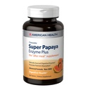 American Health Super Papaya Enzyme Plus - 180 purutablettia - Ater-Meal Supplement - Ei-GMO - 60 tarjoilua