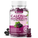 Kalsium Magnesiumsinkki D3-vitamiinilisällä, sokerittomat kalsiumtikut miehille, suuri absorptio Sinkkitikut luu- ja lihasterveyteen, vegaaninen vanderberry-maku - 60