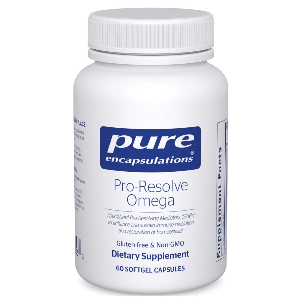 Pure Encapsulations Pro- Resolve Omega ... Omega-3 Rasvahapot sydän- ja verisuonitautiin... 60 Softgel-kapselit