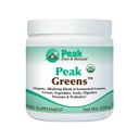 Peak Pure & Natural Peak Greens Support pH Balance och Alkalinity | Superfood Green Drink Powder | Blend of Fermented Grass, Vegetable & Fruit | Digestive Enzyme & Probiotic Powder