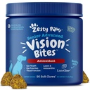 Zesty Tassut silmät täydentää koirille - Vision tuki antioksidantit & Omega 3 rasvahapot - 90 purut