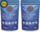 EAT WELL PREMIUM ELINTARVIKKEET Collagen Peptides Powder Protein 45 Tarjoukset, 16oz, Kollageeni ihon, luun ja nivelten tuki, tyyppi I & III Grass Fed Collagen (45 tarjoilua (Pakkaus 2), makuamaton)