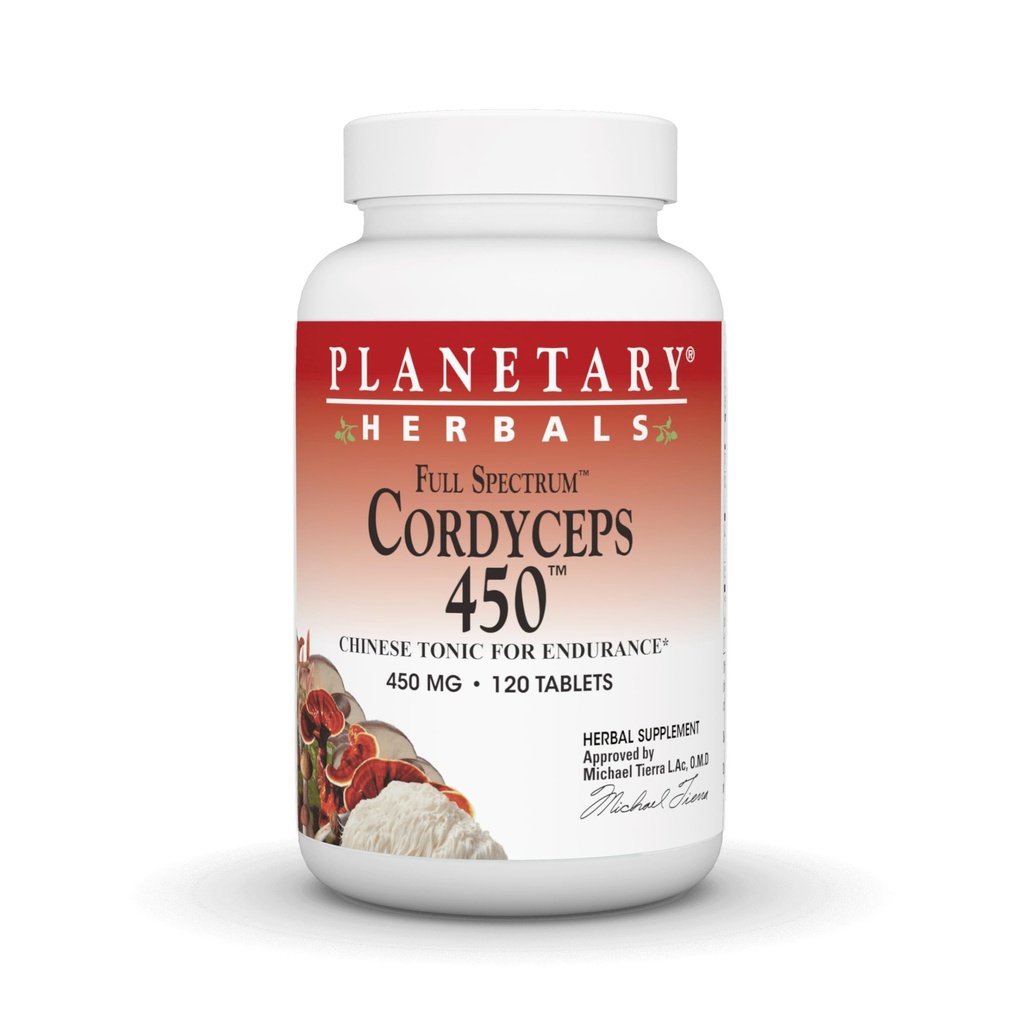 Planetariska växtbaserade Cordyceps 450 Full Spectrum, Kinesisk Tonic för uthållighet