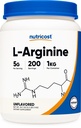 Nutricost L-arginiinijauhe 1KG - Pure L-arginiini, 5g per tarjoilu