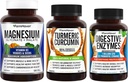 FarmHaven Magnesium Glycinate & Malate Complex w/Vitamin D3 & Turmeric Curcumin med BioPerine Black Pepper & Digestive Enzymes med 18 Probiotika & Herbs