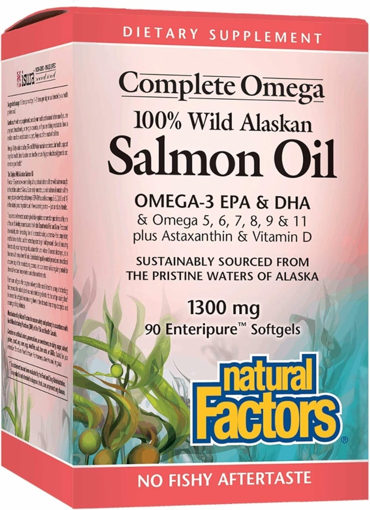 LUONNOLLISET TEKIJÄT Wild Alask Salmon Oil, 90 CT