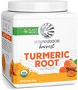 Sunwarrior Organic Turmeric Root Powder | Pure Raw Superfood Powder för Baking Smoothies och Curry | USDA Non-GMO 490g Tub (70 SRV) Organic Harvest