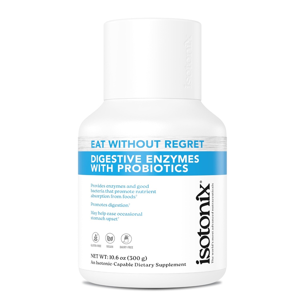 Isotonix® Digestive Enzymes with Probiootit . DigeZyme® Multi-Enzyme Complex & Lactospore® Bacillus Coagulans.