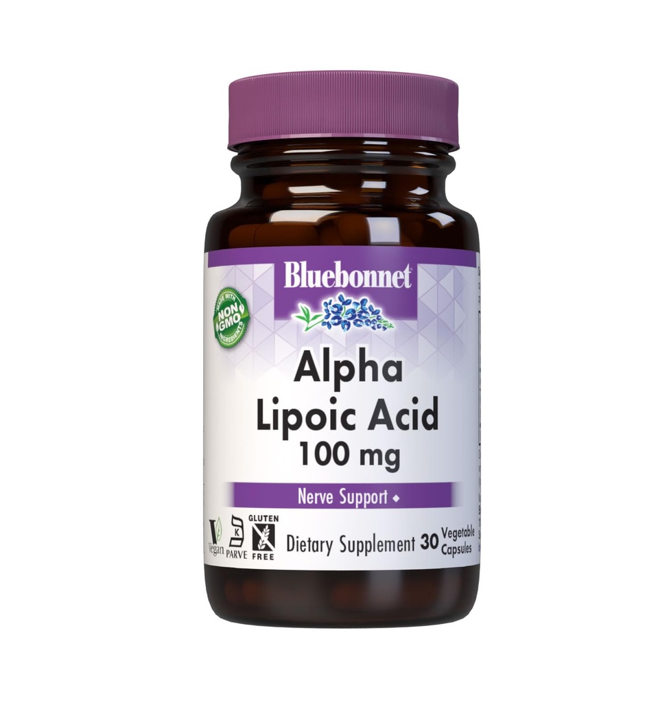 BLUEBONNETIN AAKKOSELLINEN LIPOIINIHAPPO 100 mg