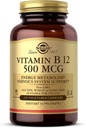 Solgar Vitamin B12 500 mcg, 250 Vegetable Capsules - Energi Metabolism - Nervous System Support - Främjar hjärthälsa - Icke-GMO, Vegan, Gluten Free, Dairy Free, Kosher, Halal - 250 portioner