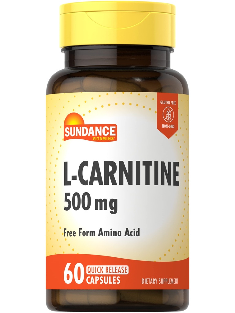Sundance L-Carnitine Tartrate Supplement 500 mg ... 60 kapselia...
