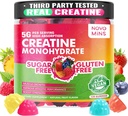 novominer Kreatinmonohydrat Gummies 5000mg för Män & Kvinnor, Chewables Kreatinmonohydrat för muskelstyrka, muskelbyggare, energiökning, Pre-Workout Supplement (120 Count)