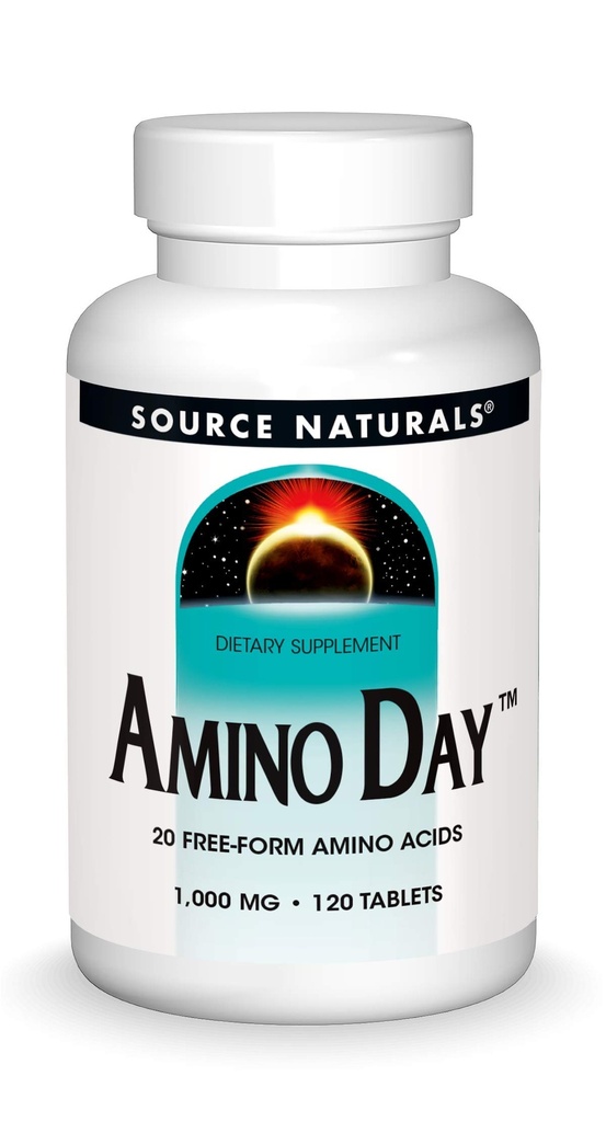 Källa Naturals Amino dag - 20 gratis formulär Aminosyror stöder kvalitetsdieting under näring - 120 tabletter